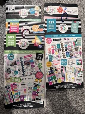 Me & My Big Ideas Happy Planner Sticker Packs - Set of 5 (Used)